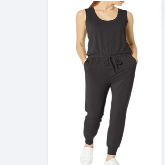 Amazon Essentials womens Studio Terry Fleece Jumpsuit Large - Picture 1 of 4